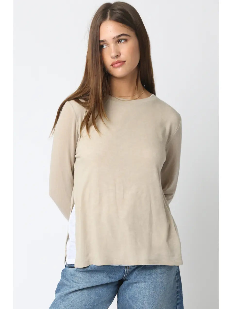 Khaki/White