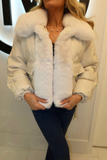 SHACI Puffer Jacket With Fur