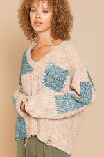 V-Neck Long Sleeve Sweater