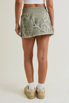 Tree Camo Printed Mini Skirt