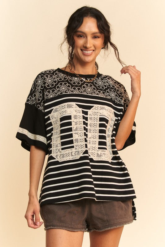 Lace Embroidered Detail 00 Top
