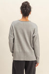 Round Roll Neck Drop Shoulder Sweater