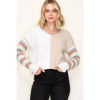 Multi Color Stripe & Color Blocked Sweater