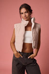 Reversible Cropped Puffer Vest