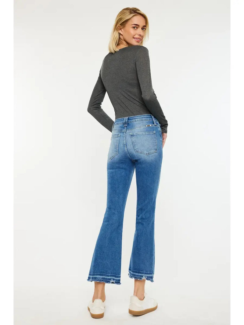 Kan Can High Rise Crop Bootcut