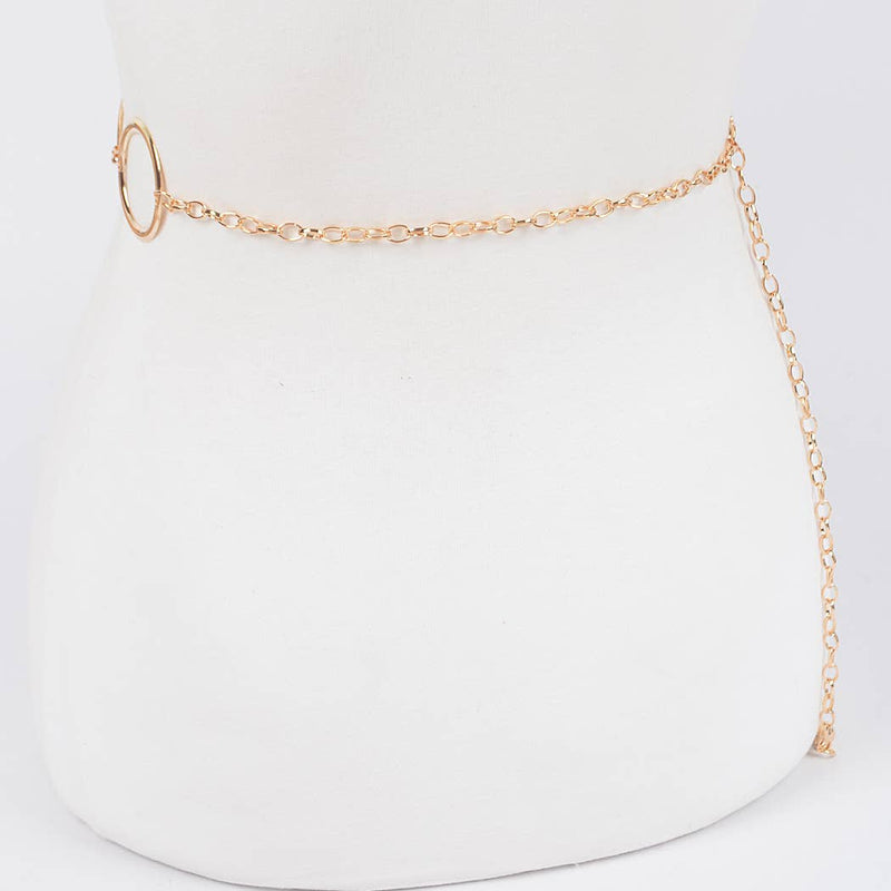 Multi-Round Chain Belt: Gold