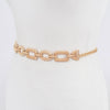 Multi Metal Chain Belt: Gold