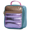 Icy Color Block Puffer Lunch Tote- Girls
