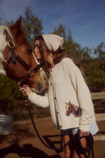 "Horse" Graphic Long Sleeve Cardigan