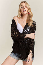 Long Sleeve Crochet Cardigan