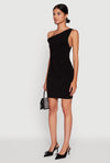 Asymmetrical One Shoulder Mini Dress
