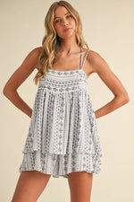 Trapeze Baby doll Tassel Romper