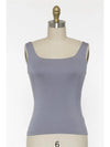 Rayon Tank Top W Square Neckline