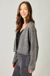 Metallic Sweater Cardigan