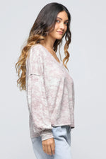 Drop Shoulder Long Sleeve Sweater