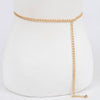 Multi Metal Chain Belt: Gold