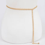 Multi Metal Chain Belt: Gold