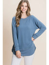 Knit Tunic Top Pullover Sweater