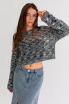 Net Knitting Sweater Top