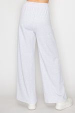 High Rise Fleece Wide Leg Pants