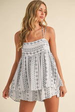 Trapeze Baby doll Tassel Romper