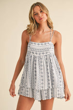 Trapeze Baby doll Tassel Romper