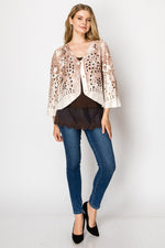 Suede Short Jacket - Brown Star