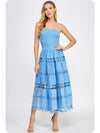 Eyelet Lace Tube Dress