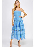 Eyelet Lace Tube Dress