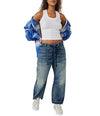 Free People Moxie Low Slung Pull On Barrel Jeans