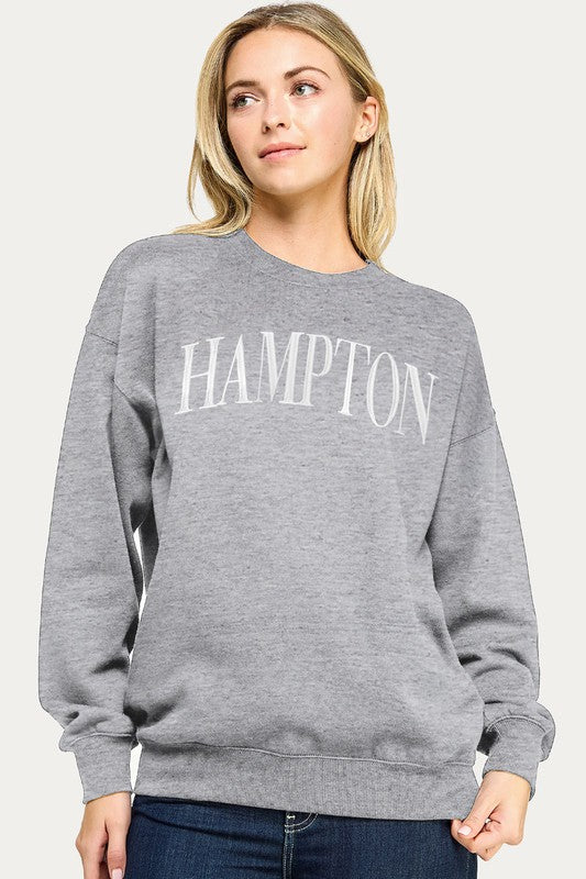 Fleece Relaxed Fit Oversized Sweatshirt
