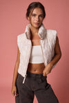 Reversible Cropped Puffer Vest