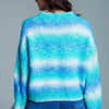 Relaxed Sweater with Ombre Print