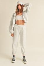 Oversized Hooded Jacket And Pants Set