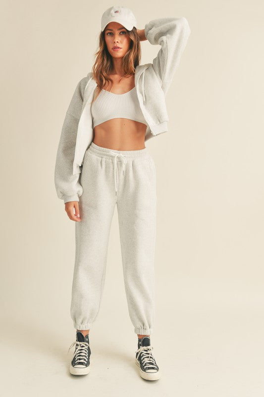 Oversized Hooded Jacket And Pants Set