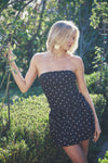 Polka Dot Strapless Top