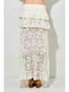 Lace Tiered Maxi Skirt