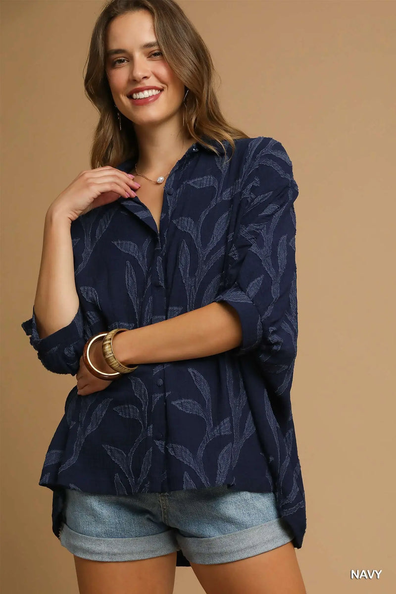 Navy Blouse