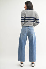 Just Black Denim Utility Seamed Barrel