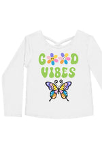 ‘Good Vibes’ Top- Girls