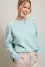 Solid Long Sleeve Sweater Top