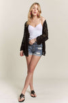 Long Sleeve Crochet Cardigan