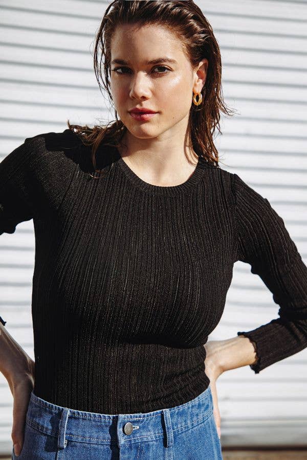 Lightweight Sweater Knit Top