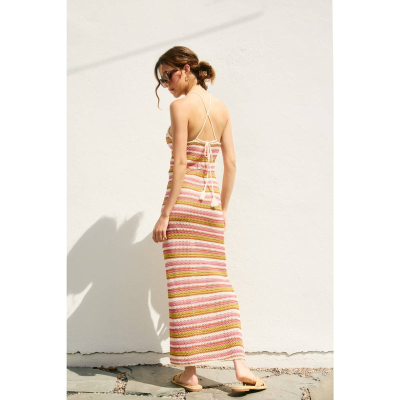 Sun Child Bodycon Maxi Knit Dress
