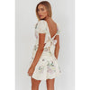 Puffy Floral Mini Dress
