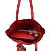Spacious red 3-in-1 fashion tote bag featuring textured details, dual handles, and an interior pouch, ideal for Long Island boutique fashion.