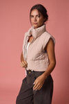 Reversible Cropped Puffer Vest