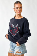 Flame Heart Sweater