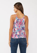 Button Down Paisley Tank Top