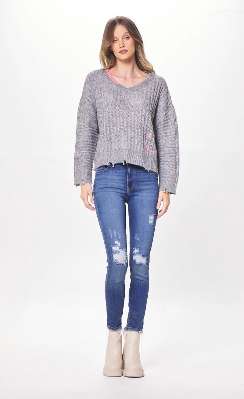 Vintage Havana- Happy Face Sweater